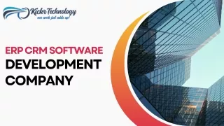 ERP and CRM Development Solutions  Kickr Technology