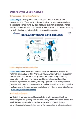 Data Analytics Course Online