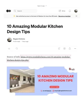 10 Amazing Modular Kitchen Design Tips