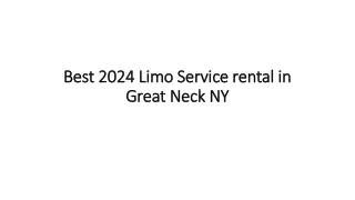 Best 2024 Limo Service rental in Great Neck