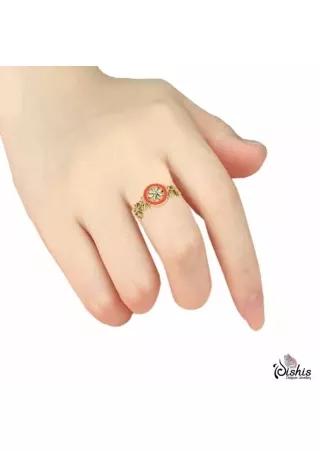 Alyssa Gold And Diamond Ring by Dishis Designer Jewellery.