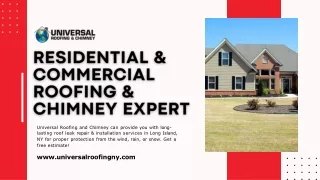 Residential & Commercial Roofing & Chimney Expert