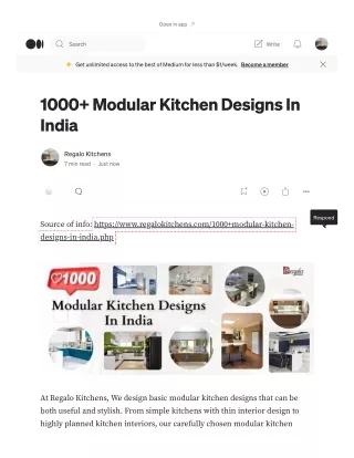 1000  Modular Kitchen Designs In India