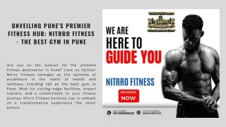 Unveiling Pune's Premier Fitness Hub: Nitrro Fitness - The Best Gym in Pune