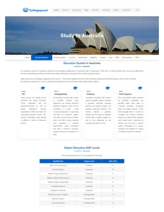 Education System In Australia - Collegepond