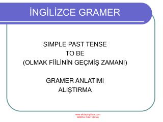 İNGİLİZCE GRAMER