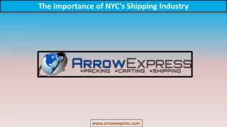 The Importance of NYC's Shipping Industry