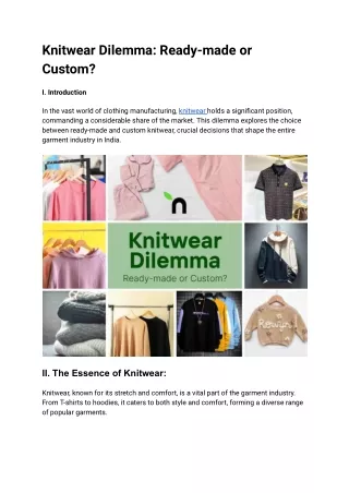 Knitwear Dilemma_ Ready-made or Custom