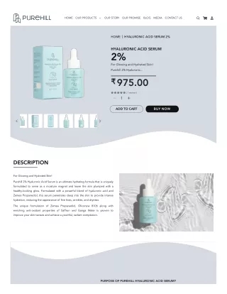Hyaluronic Acid Serum for Glowing Skin