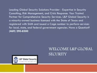 Private Security Companies in Texas ppt