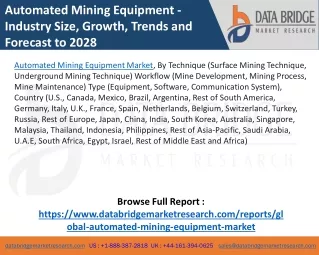 Automated Mining Equipment Market