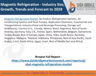Magnetic Refrigeration Market