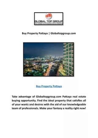 Pattaya Apartments For Rent Near Walking Street | Globaltopgroup.com