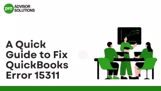 A Quick and Easy Guide to Fix QuickBooks Error 15311