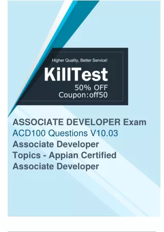 Appian ACD100 Exam Questions (2024) - Complete Your Preparation