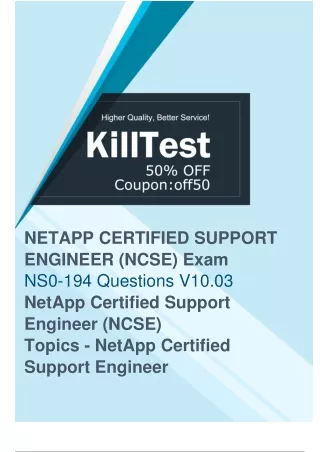 NetApp NS0-194 Exam Questions (2024) - Complete Your Preparation