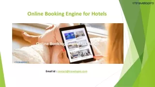Online Booking Engine for Hotels
