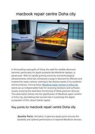 macbook repair centre Doha city