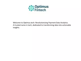 Revolutionizing Payment Data Analytics