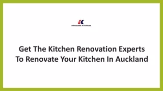 Get The Kitchen Renovation Experts To Renovate Your Kitchen In Auckland