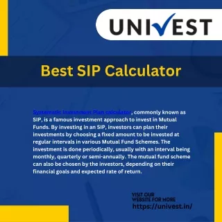 Best SIP Calculator Online