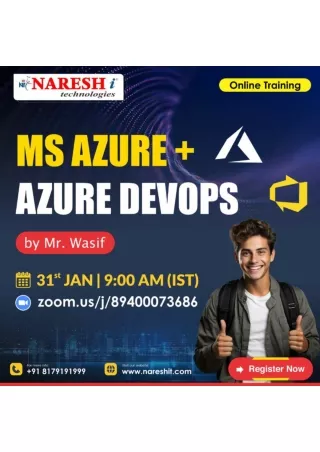 Free Demo On Ms Azure   Azure DevOps 31st Jan - Naresh IT