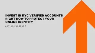 Secure Your Digital Realm: Unveiling KYC-Verified Account Solutions