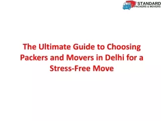 Your reliable packers and movers in Delhi for quick relocation