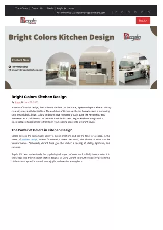 Bright Colors Kitchen Design