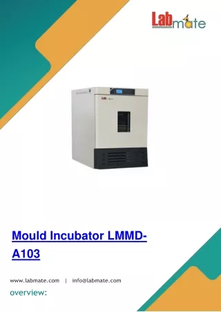 Mould-Incubator-LMMD-A103