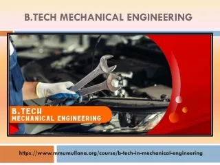 B.TECH  MECHANICAL ENGINEERING