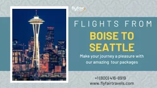 Boise to Seattle Flight Options and Tips