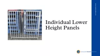 Individual Lower Height Panels - Slaneyside Kennels