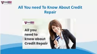 All you need to know about credit repair