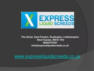 Express Liquid Screeds