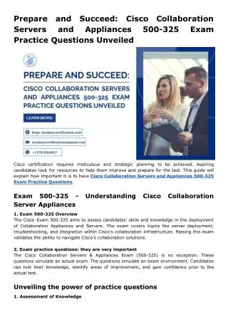 Cisco Collaboration Servers and Appliances 500-325 Exam Practice Questions