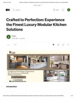 Crafted to Perfection_ Experience the Finest Luxury Modular Kitchen Solutions _ by Itnseo _ Jan, 2024 _ Medium
