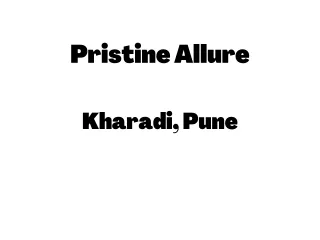 Pristine Allure Kharadi Pune  E-Brochure