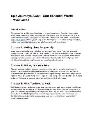 Epic Journeys Await_ Your Essential World Travel Guide - Google Docs