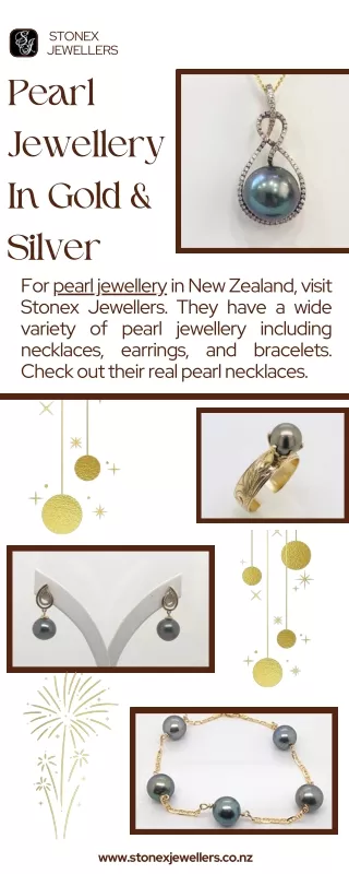 Shop Pearl jewellery in NZ | Stonex Jewellers