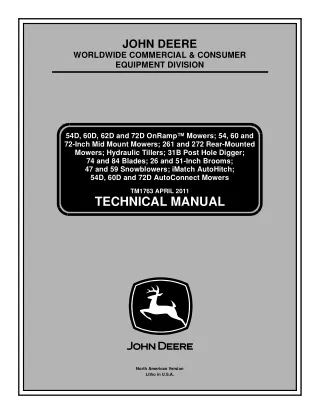 John Deere 31B Post Hole Digger Service Repair Manual