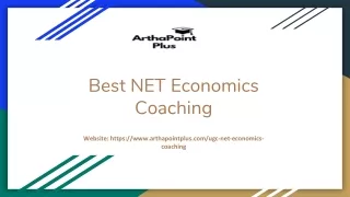 Best NET Economics Coaching