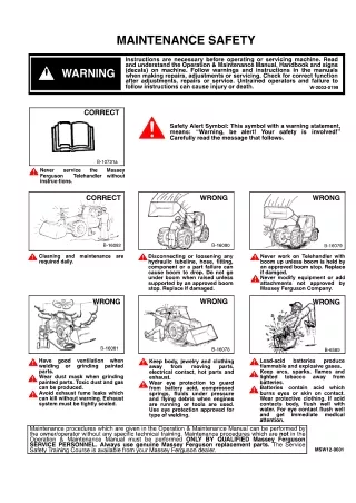 Massey Ferguson 8947 Telescopic Handler Service Repair Manual