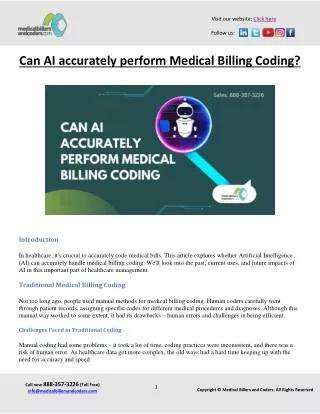 Can AI accurately perform Medical Billing Coding