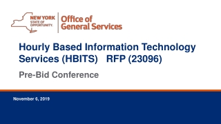 Hourly Based Information Technology Services (HBITS) RFP (23096)
