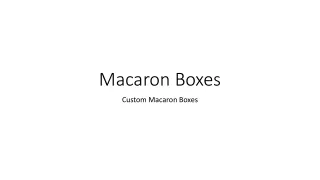 Macaron Boxes