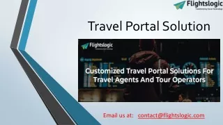 Travel Portal Solution