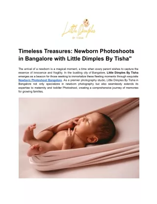 Timeless Treasures_ Newborn Photoshoots in Bangalore with Little Dimples By Tisha_