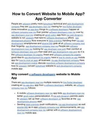 How to Convert Website to Mobile App App Converter.docx