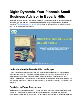 Bookkeeping services beverly hills